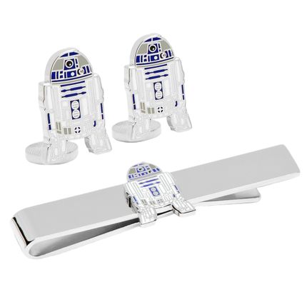 R2D2 Cufflinks and Tie Bar Gift Set