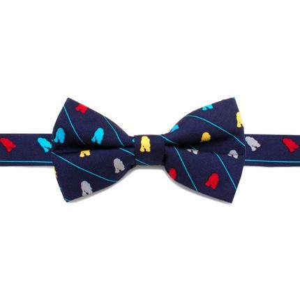 R2D2 Striped Big Boys' Silk Bow Tie