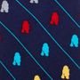 R2D2 Striped Boys' Zipper Silk Tie