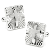 Radiant Cross Stainless Steel Cufflinks