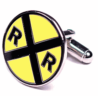 Railroad Crossing Cufflinks