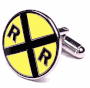 Railroad Crossing Cufflinks