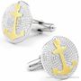 Raised Rope Anchor Cufflinks