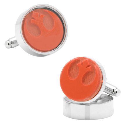 Rebel Symbol Rubber Stamp Cufflinks