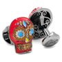 Red Day of the Dead Skull Cufflinks
