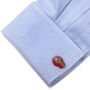 Red Day of the Dead Skull Cufflinks
