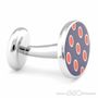 Red Dolly Dot Cufflinks