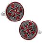 Red Firenze Petal Cufflinks