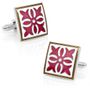 Red Gothic Medallion Cufflinks