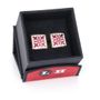 Red Gothic Medallion Cufflinks
