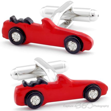 Red Sports Car Cufflinks