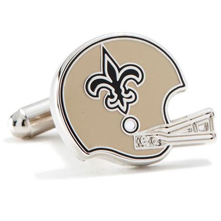 Retro New Orleans Saints Helmet Cufflinks