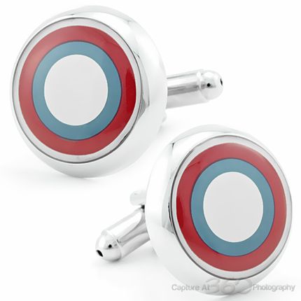 Reversible Bulls Eye Cufflinks