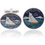 Rhode Islander Quarter Coin Cuff Links