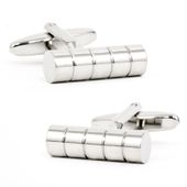 Ribbed Cylinder Cufflinks