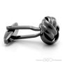 Ribbed Gunmetal Knot Cufflinks