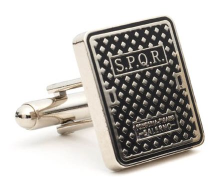 Roman Manhole Cover Cufflinks