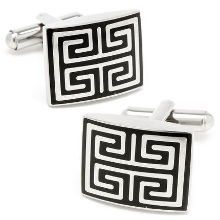 Roman Mosaic Maze Cufflinks