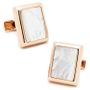 Rose Gold And Mop Jfk Presidential Cufflinks