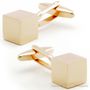 Rose Gold Cube Cufflinks