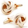 Rose Gold Swirl Knots Cufflinks