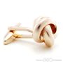 Rose Gold Swirl Knots Cufflinks