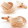 Rose Gold Timeless Knot Cufflinks