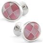 Rose Plaid Cufflinks