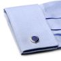 Round Bullnose Lapis Cufflinks