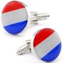 Round French Flag Cufflinks