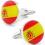 Round Spain Flag Cufflinks