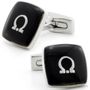Sacred Black Om Cufflinks