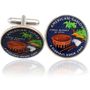 Samoa Quarter Coin Cuff Links