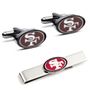 San Francisco 49Er'S Cufflinks And Tie Bar Gift Set