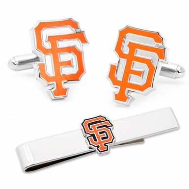 San Francisco Giants Cufflinks And Tie Bar Gift Set