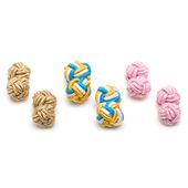 Sandcastle Silk Knot Cufflinks