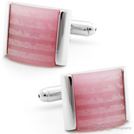 Sandy Pink Beach Cufflinks