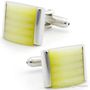 Sandy Yellow Beach Cufflinks
