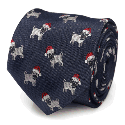 Santa Pug Men's Tie