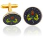 Scotland 5P Crown & Thistle Coin Cuff Links