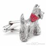 Scottish Terrier Antiqued Cufflinks