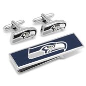 Seattle Seahawks Cufflinks and Money Clip Gift Set