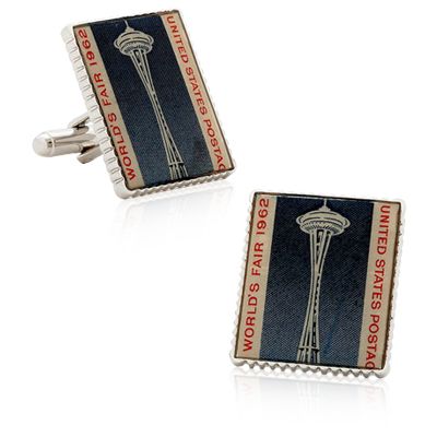 Seattle World'S Fair Stamp Cufflinks