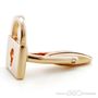 Secret Rose Gold Lock Cufflinks