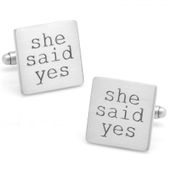She Said Yes Cufflinks