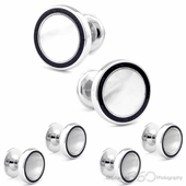 Shell Streaks Cufflinks by Baade