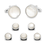 Silver and Mother of Pearl 5-Stud Set
