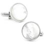 Silver And Mother Of Pearl Cufflinks