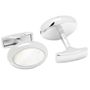 Silver and Mother of Pearl Oval Cufflinks