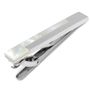 Silver and Mother of Pearl Stairstep Tie Clip